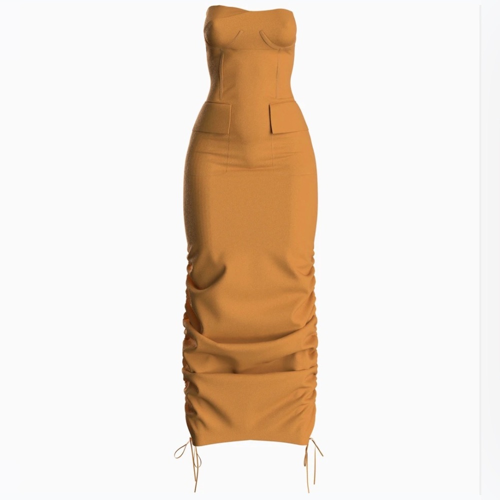 Hanifa orange dress